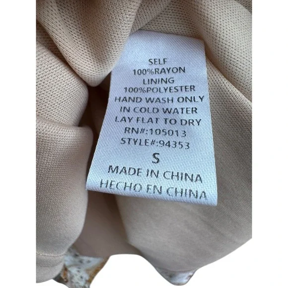 Savanna Jane Boho-Chic V Neck Embroidered T-Shirt Dress 100% Rayon Size S - Picture 6 of 16